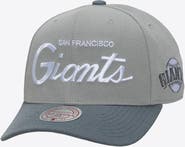Mitchell & Ness Men's Mitchell & Ness Gray San Francisco Giants Thunderstorm Head Coach Pro-Crown Adjustable Hat