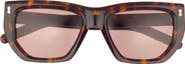 Gucci 53mm Square Sunglasses
