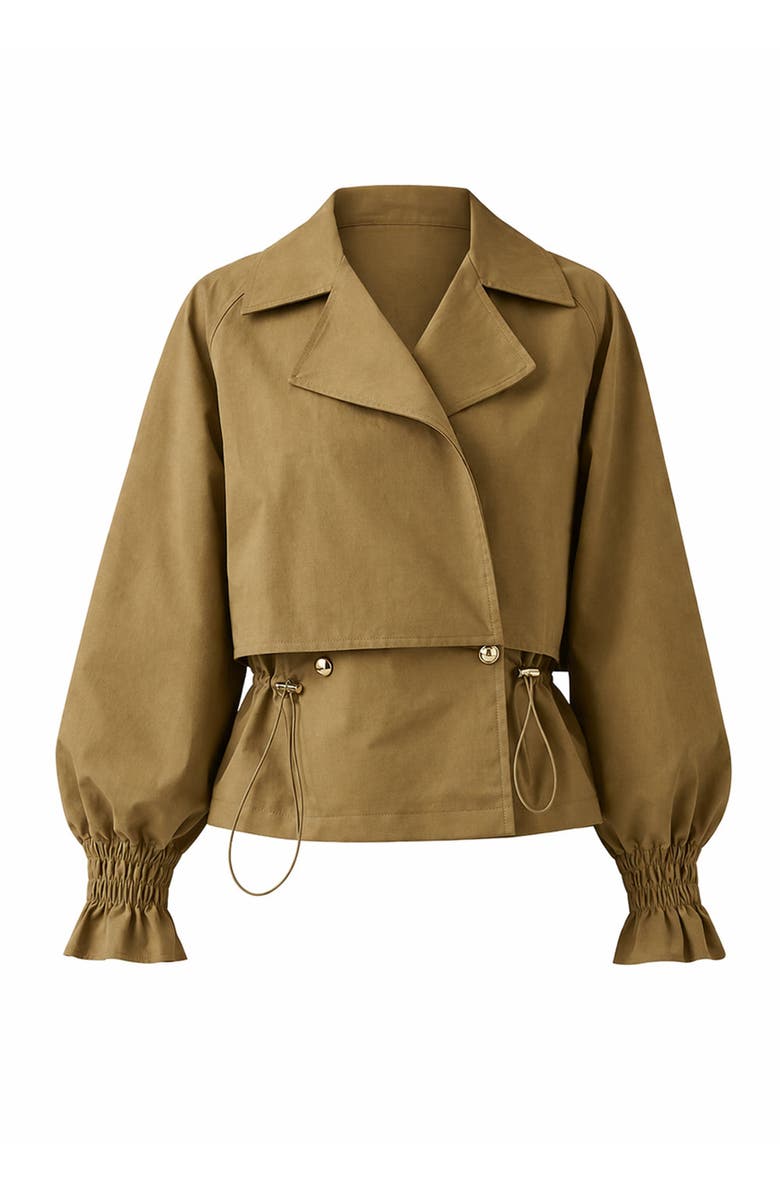 Exquise Yareli Collar Jacket, Alternate, color, Camel