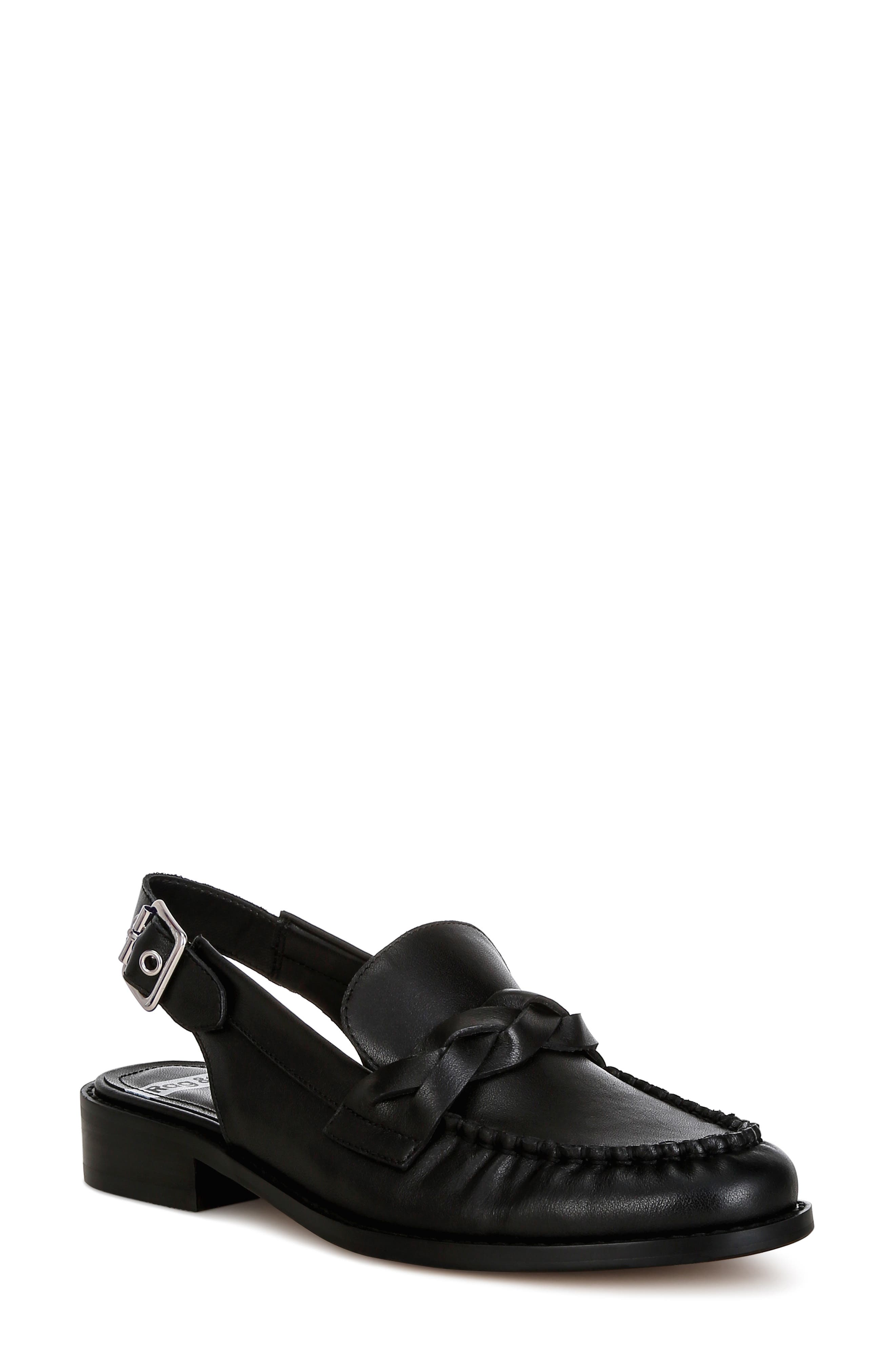 Rag & Co Jemykin Slingback Loafer, Main, color, Black
