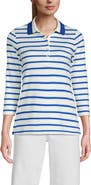 Lands' End 3/4 Sleeve Supima Cotton Polo Shirt