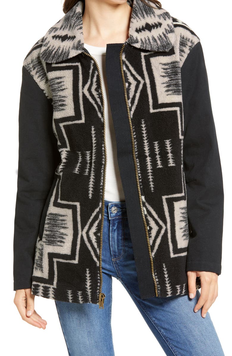 Pendleton Pueblo Mixed Media Coat, Main, color,