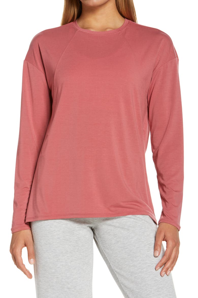 Studio Lite Mindful T-Shirt, Main, color, PINK MAUVE