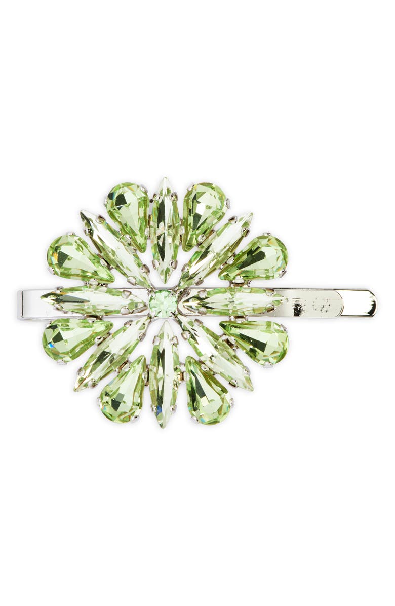 Simone Rocha Crystal Blossom Hair Clip, Main, color, 