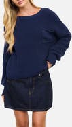 Blu Pepper Chunky Relaxed Fit Cotton Sweater