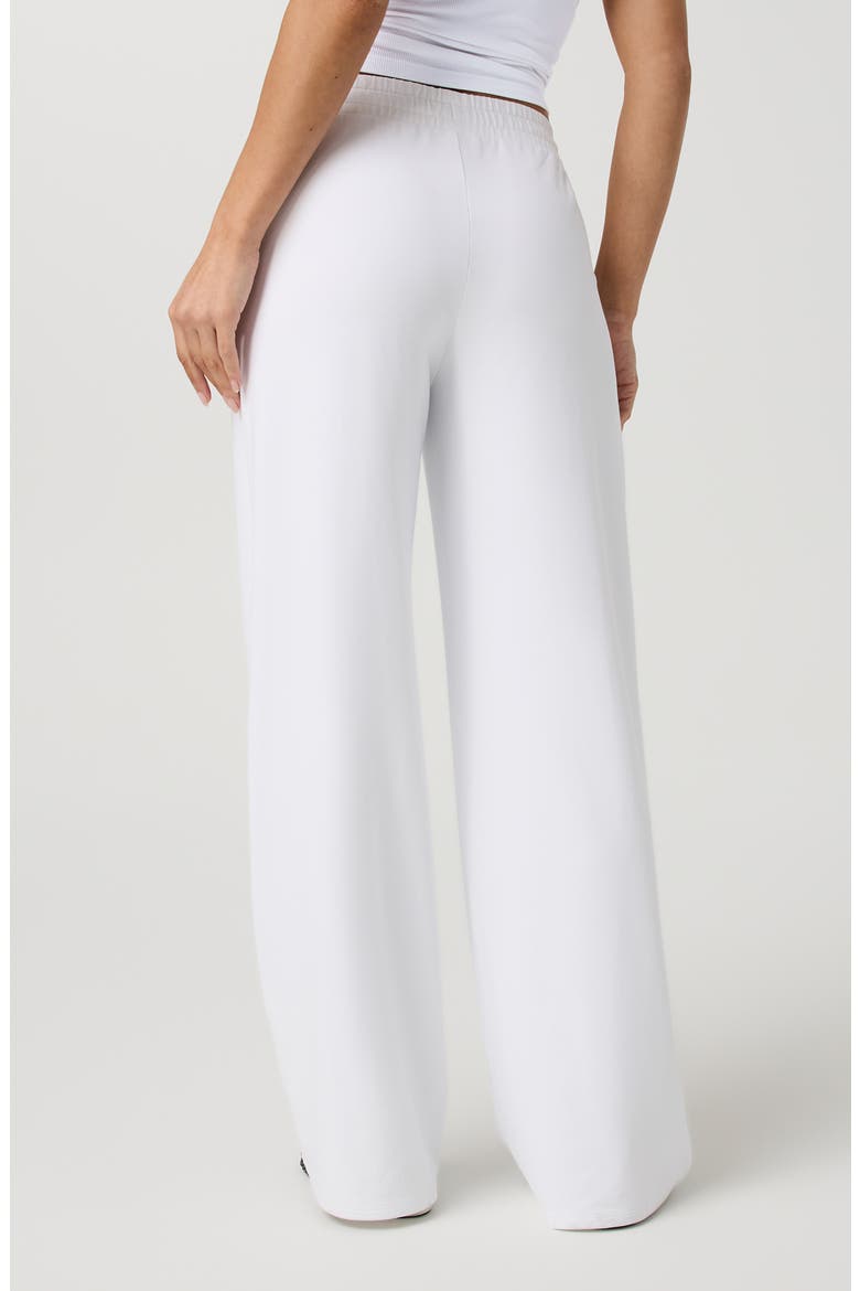 Halo Essential Wide Leg Sweatpants, Alternate, color, WHITE