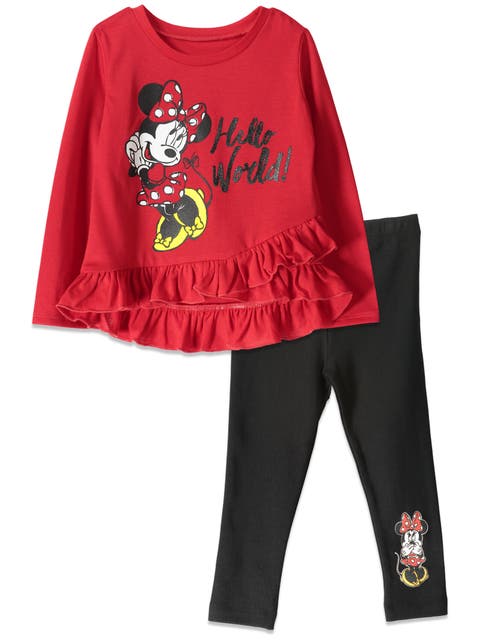 Long Sleeve T-Shirt & Leggings Set (Toddler, Little Kid & Big Kid)