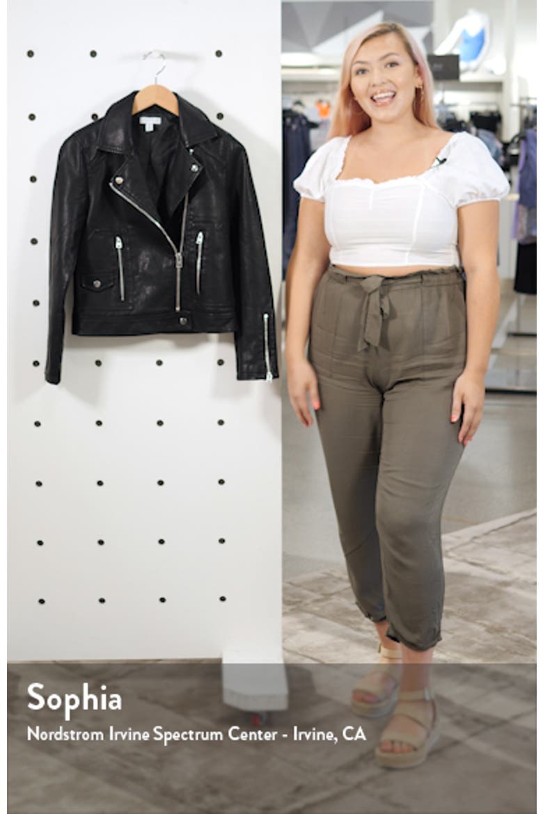 Teddy Faux Leather Biker Jacket video