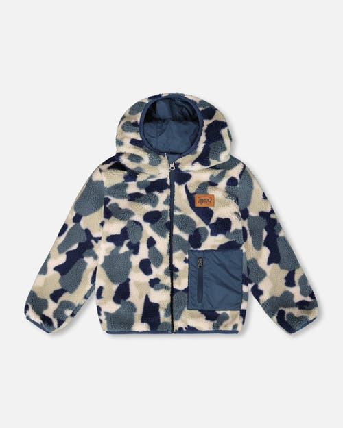 Deux Par Deux Kids Unisex Reversible Mid-season Jacket In Multi