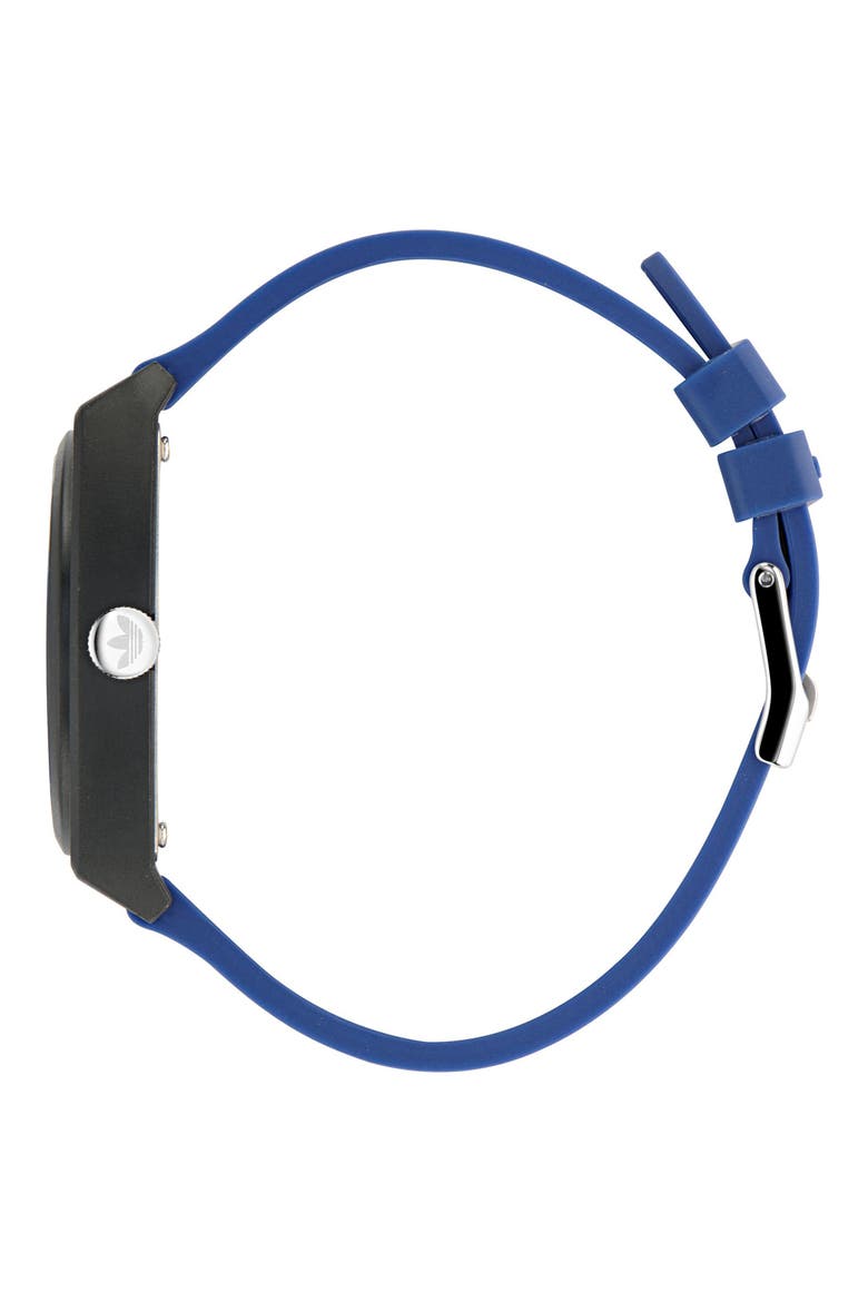 AO Street Project 2 Blue Logo Graphic Resin Strap Watch, 38mm, Alternate, color, BLUE