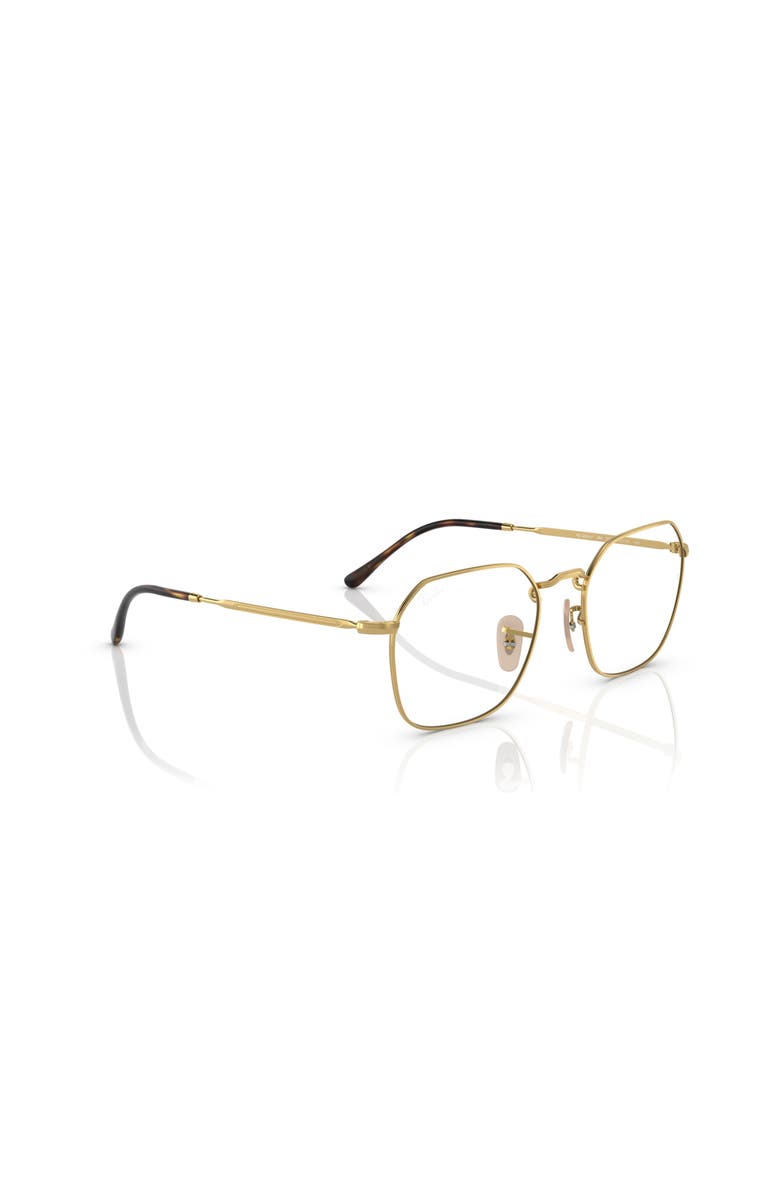 Ray-Ban 53mm Irregular optical glasses, Alternate, color, Gold