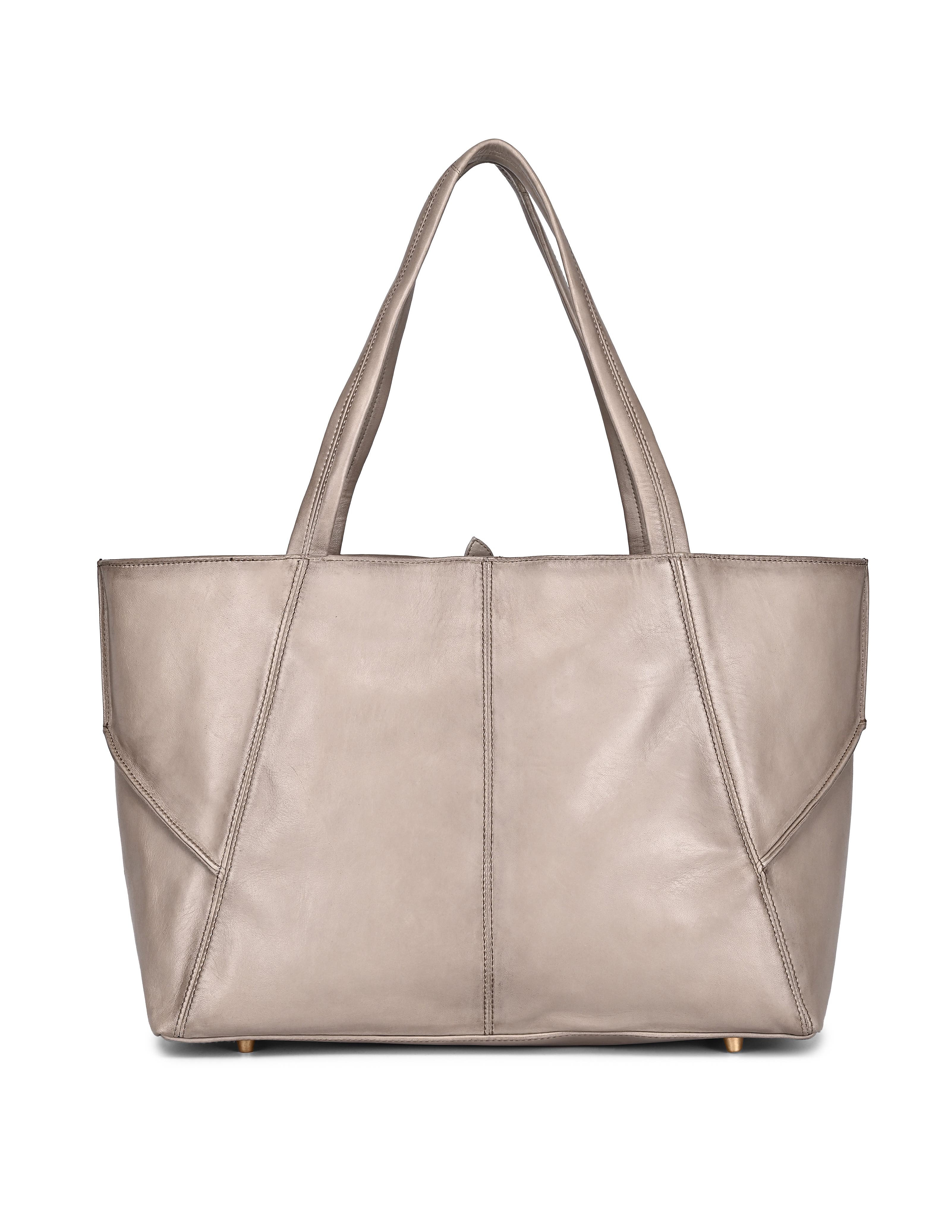 OLD TREND Wishbone Oversized Leather Carryall Tote, Alternate, color, Grey