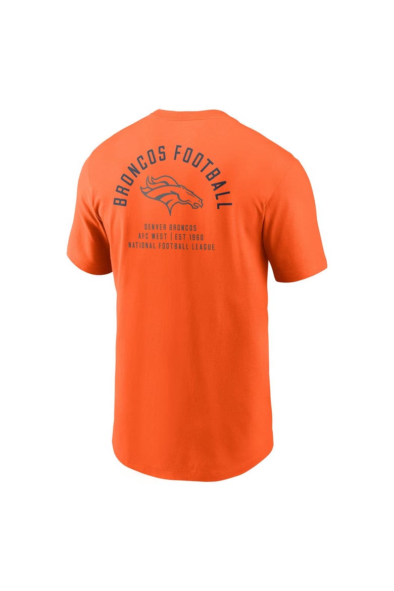 Men's Nike Orange Denver Broncos Split Logo T-Shirt, Alternate, color, Orange