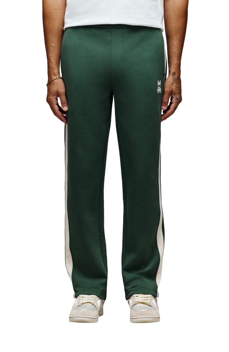 Psycho Bunny Stiles Straight Leg Knit Track Pants, Main, color, Garden Topiary