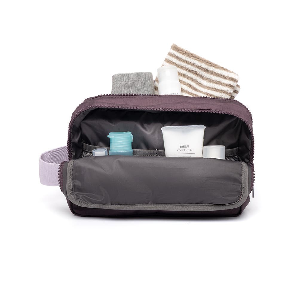 Kei Double Washbag, Alternate, color, WINE