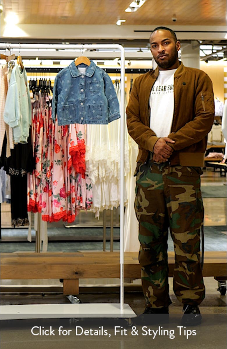 Kids' Star Print Denim Jacket, sales video thumbnail