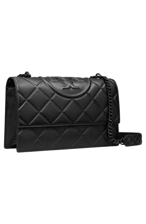 Tory Burch Small Fleming Denim Convertible Shoulder Bag