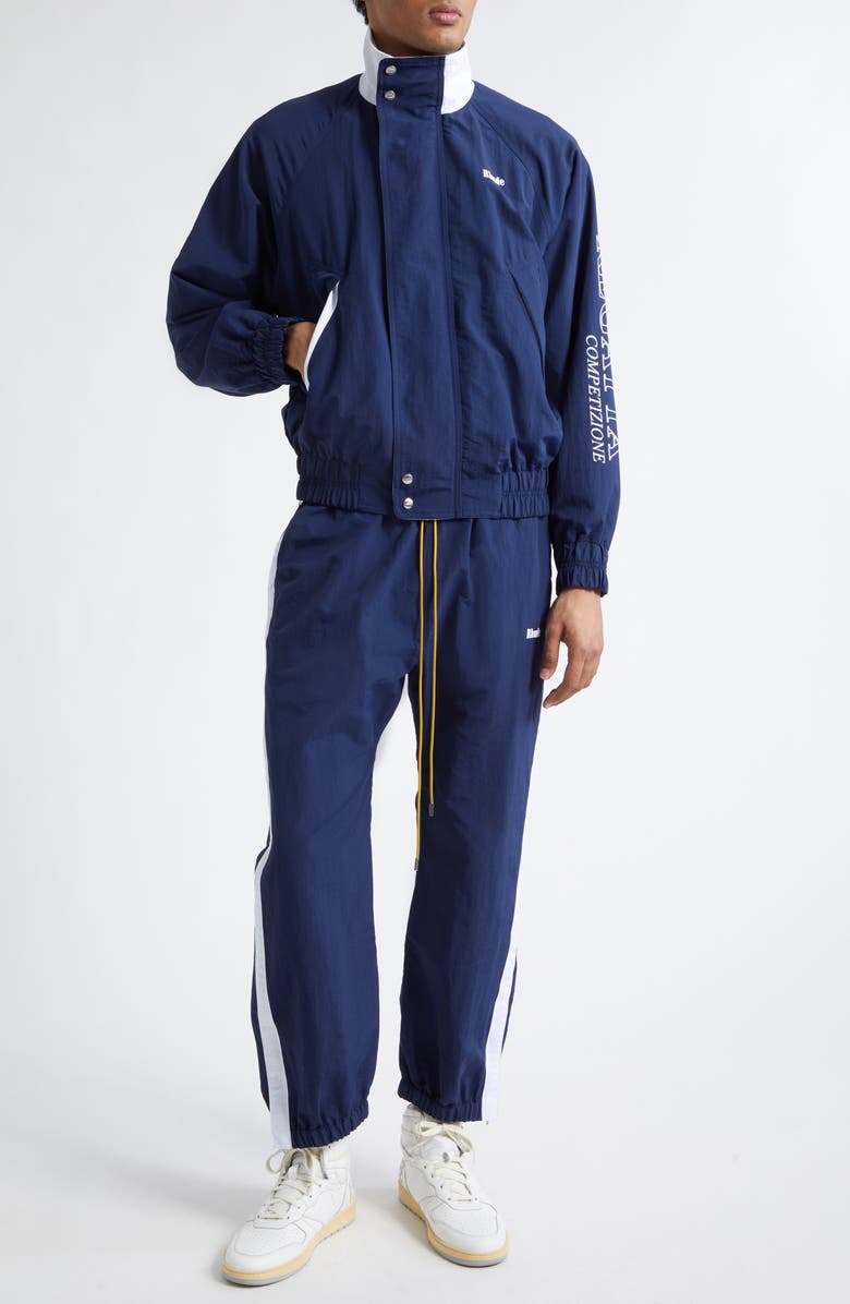 Rhude Sailing Competition Joggers, Alternate, color, Navy/ White