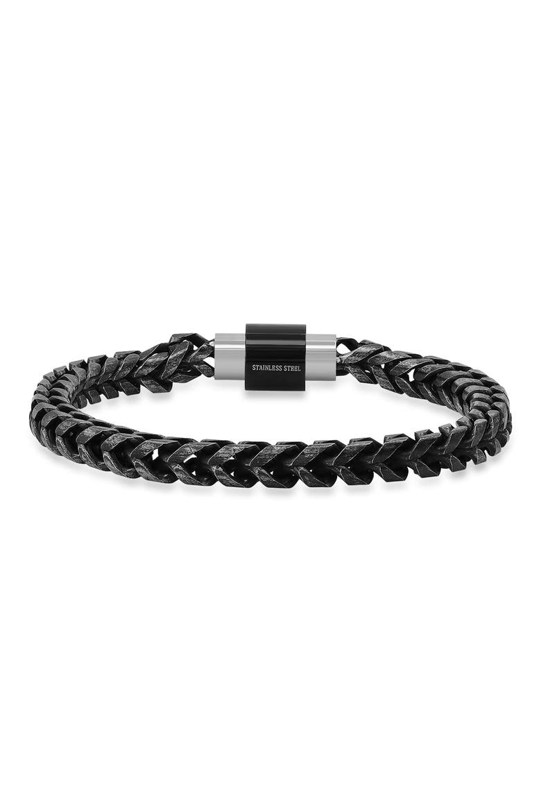 Men's Oxidized Chain Bracelet, Main, color, OXIDIZED