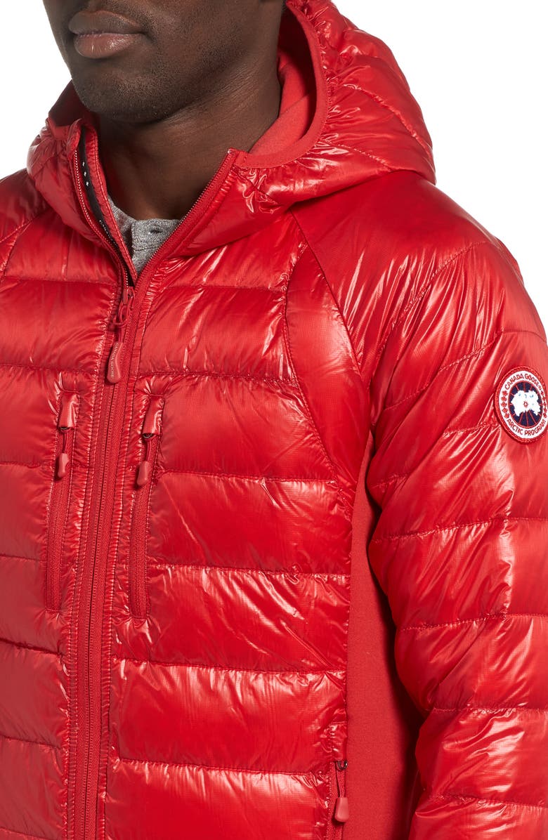 Canada Goose 'Hybridge<sup>™</sup> Lite Hoody' Slim Fit Packable Jacket, Alternate, color, Red