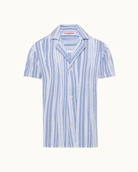 Howell Towelling Relaxed Towelling Stripe Shirt