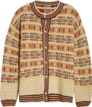 Bode Marzipan Fair Isle Wool Cardigan
