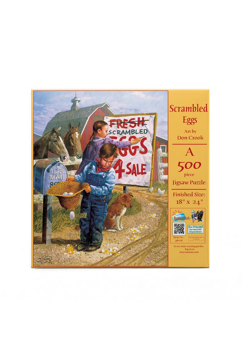 Scrambled Eggs 500 piece Jigsaw Puzzle for Adults, Alternate, color, Multicolor