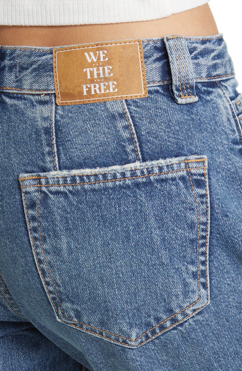 Free People Curvy Siren Straight Leg Jeans, Alternate, color, 