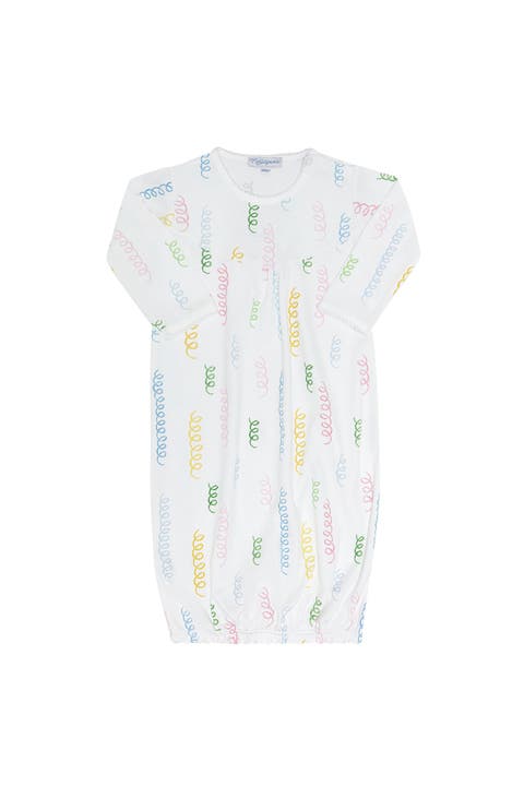 Spirals Print Gathered Dress - Toddler