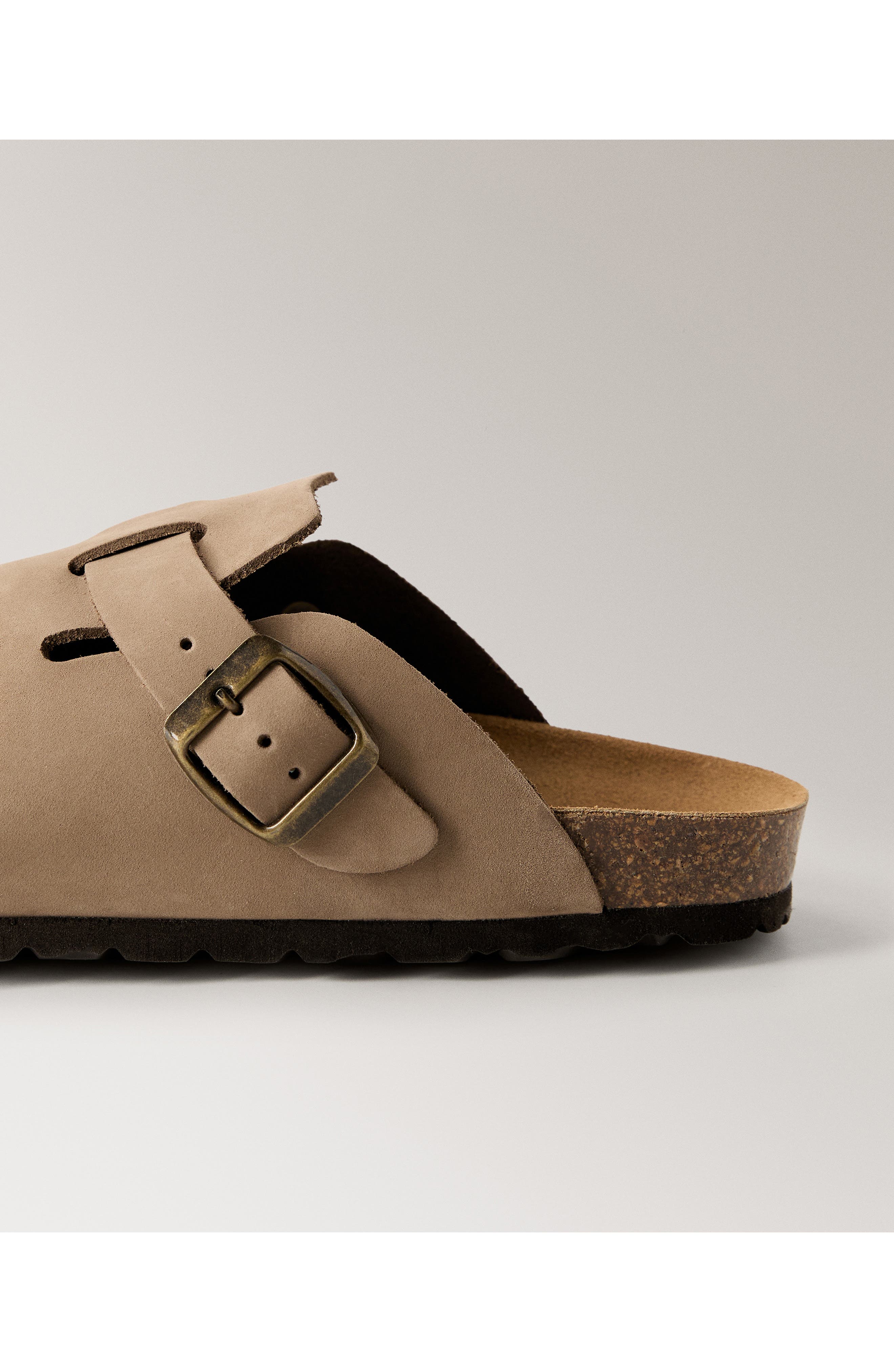 Leather Clog, Alternate, color, LIGHT/ PASTEL BROWN