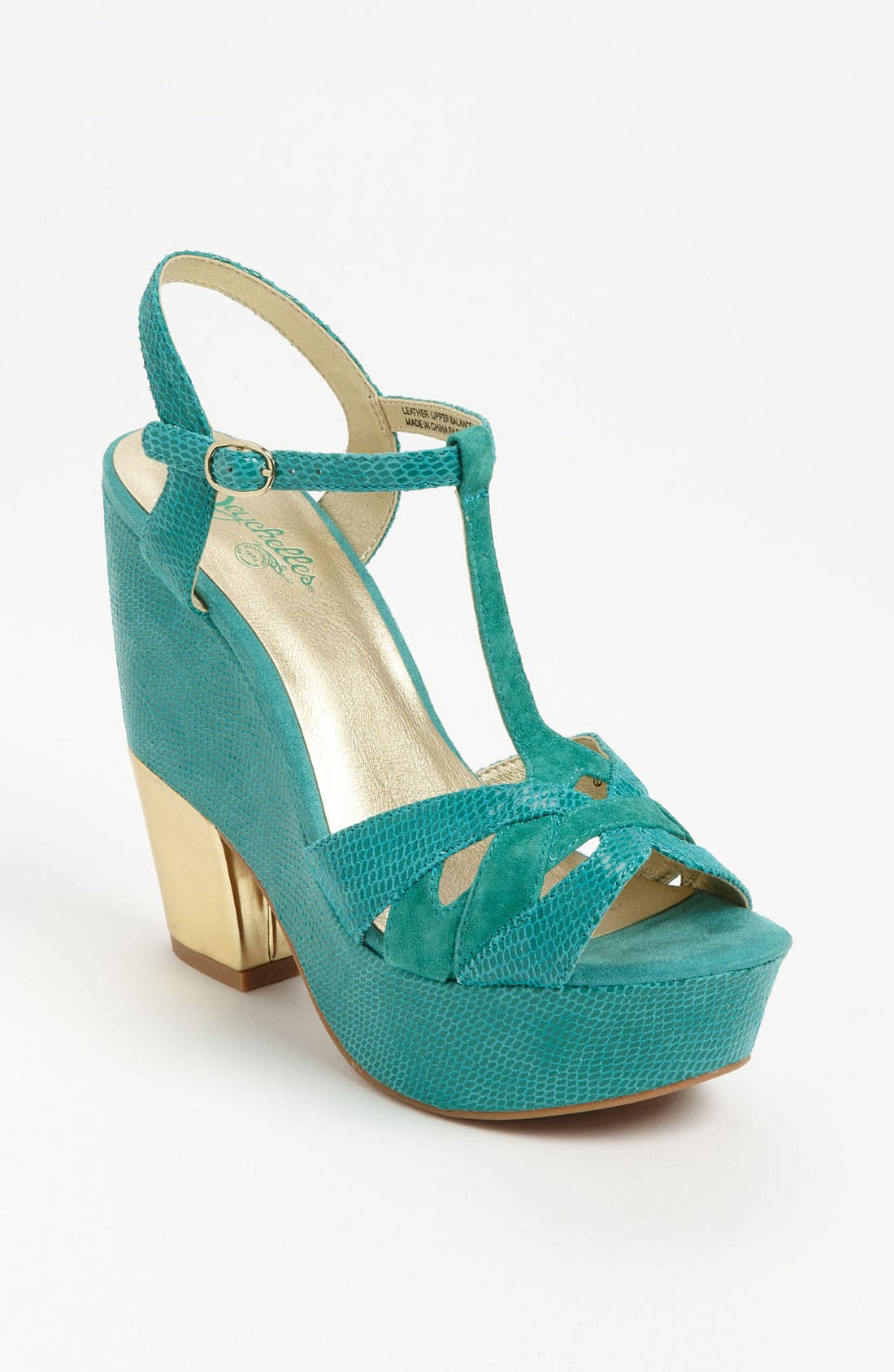 'Long Distance' Sandal, Main, color, EMERALD COMBO