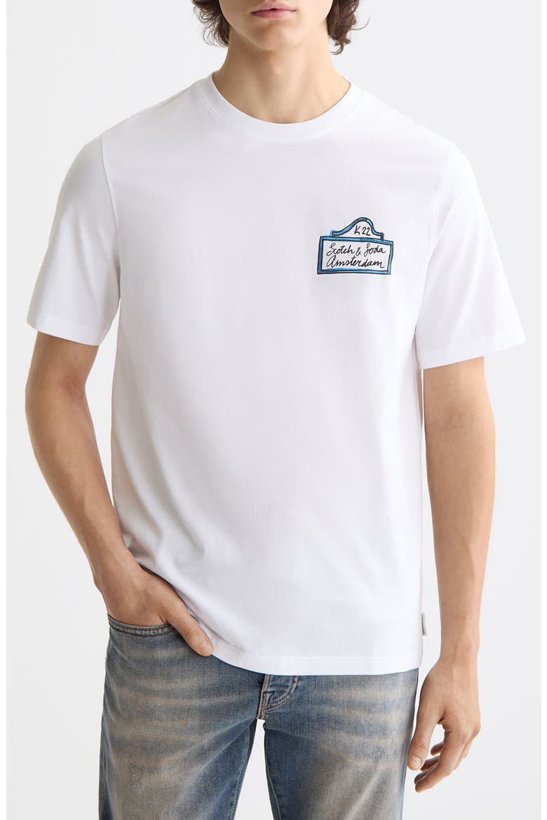 Crewneck Graphic T-Shirt, Main, color, BRIGHT WHITE