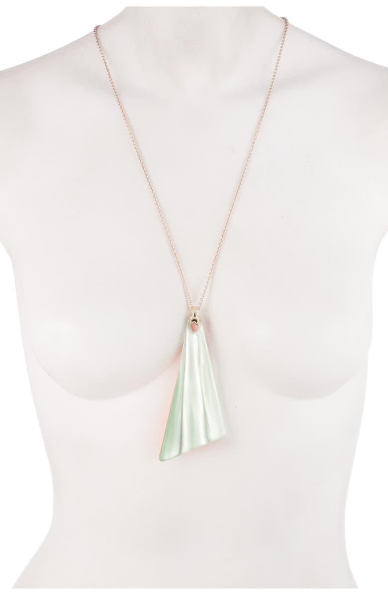 Alexis Bittar Wavy Fan Pendant Necklace, Alternate, color, 