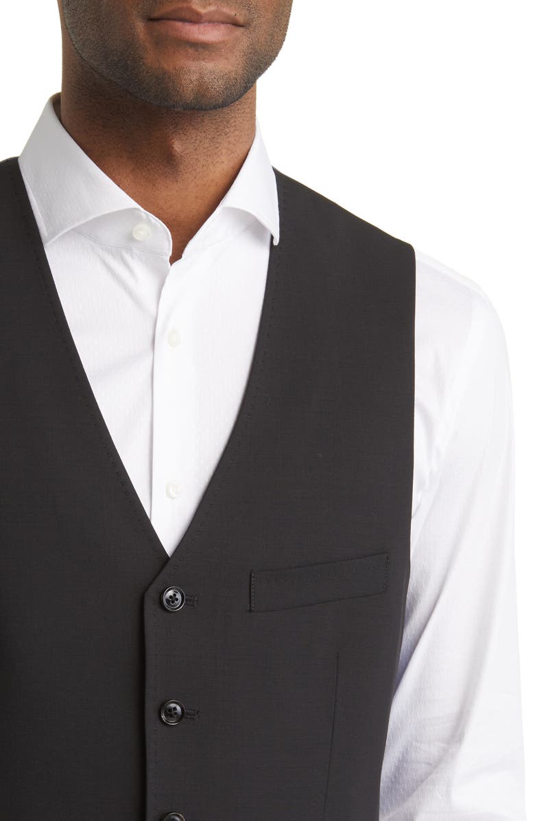 Ted Baker London Slim Fit Solid Wool Vest, Alternate, color, 