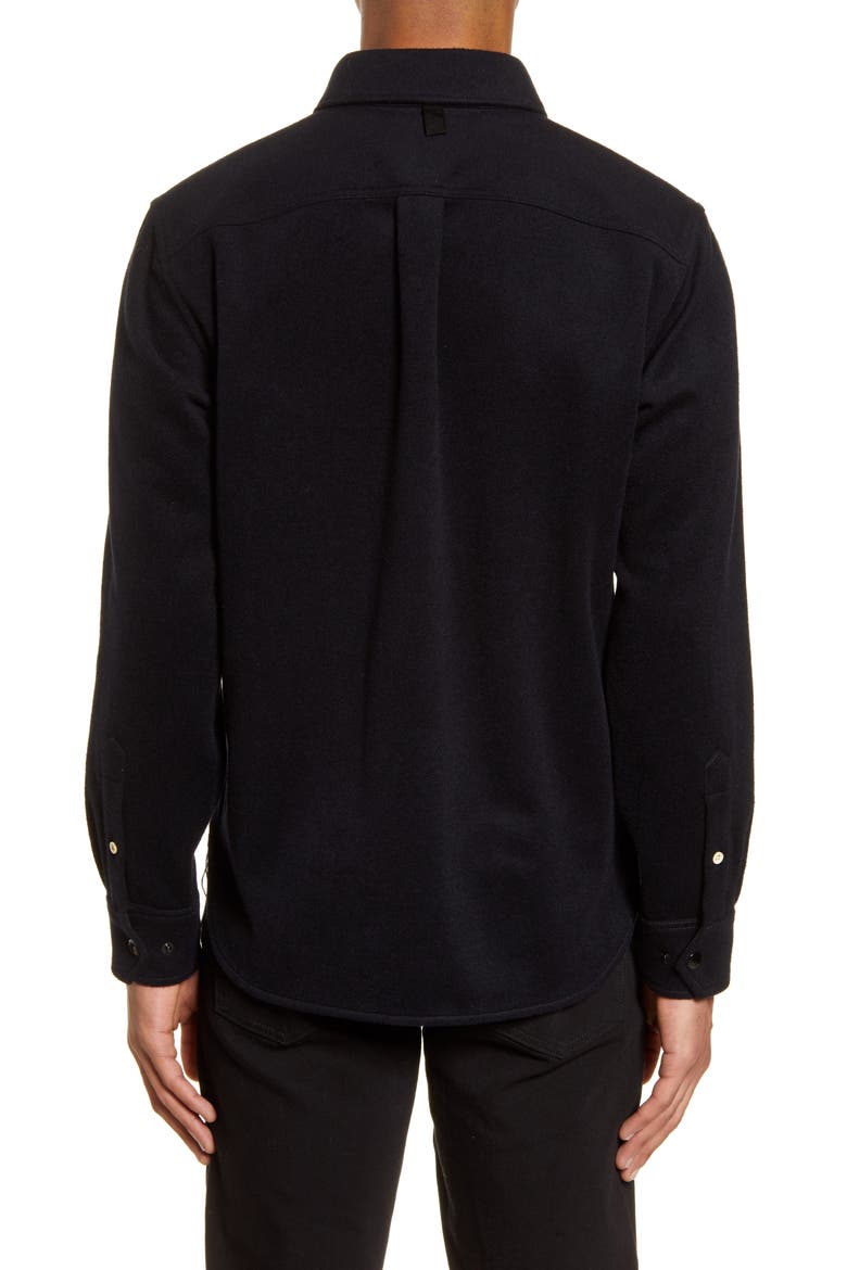 Jack Slim Fit Wool Blend Shirt Jacket, Alternate, color, NAVY/BLACK