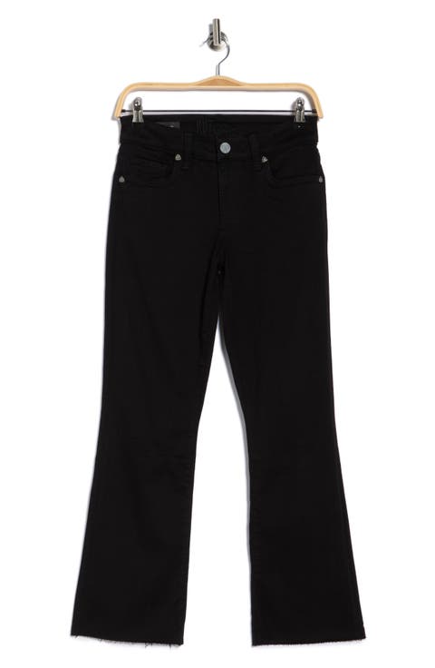 Nikki Mid Rise Ankle Jeans (Black)