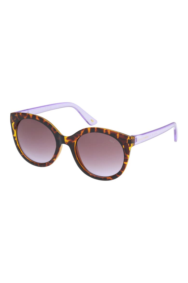 Kids' Gradient Geometric Sunglasses, Alternate, color, DARK HAVANA / GRADIENT