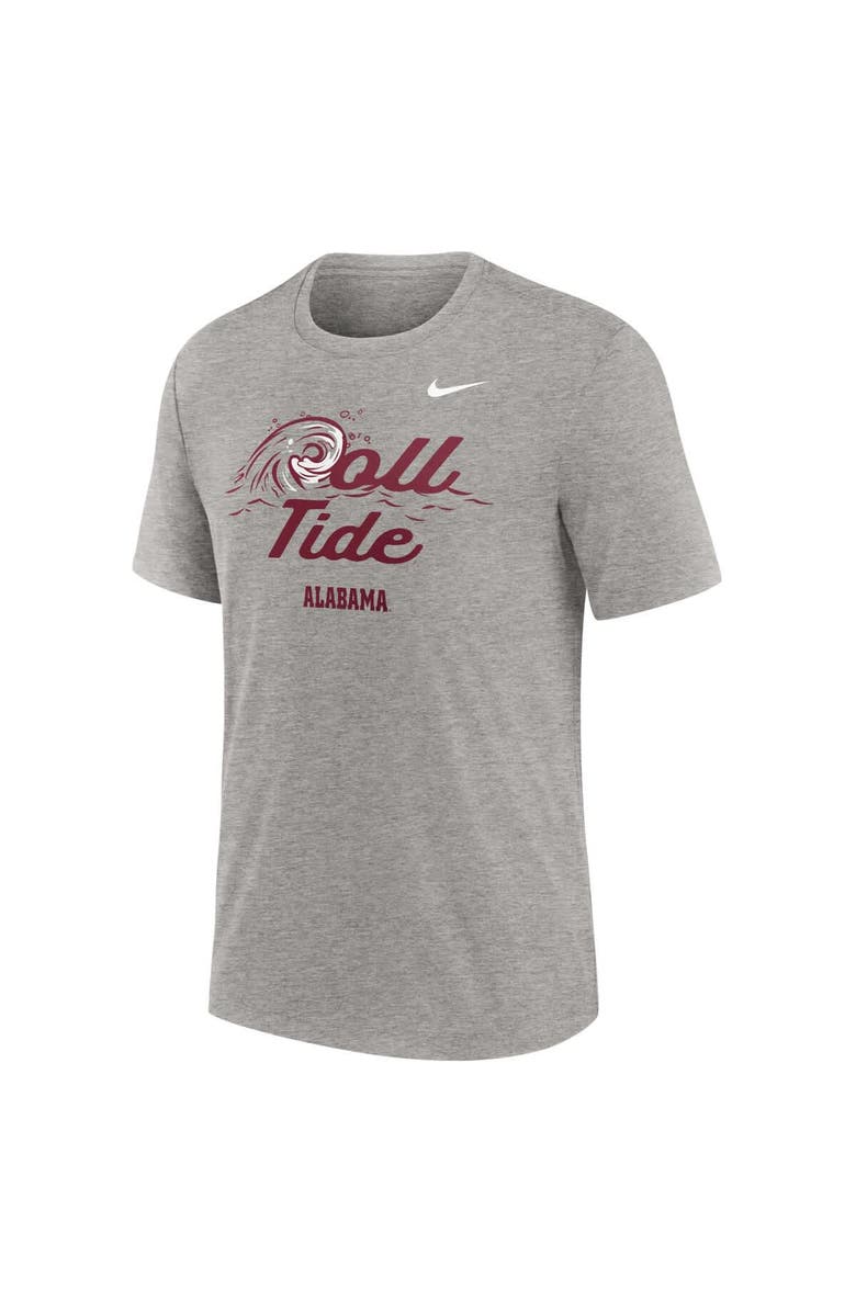 Nike Men's Nike Heather Gray Alabama Crimson Tide Local Campus Time Honored Tradition Tri-Blend T-Shirt, Alternate, color, Heather Gray