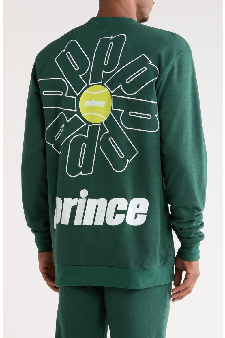 Logo Crewneck Fleece Sweatshirt, Alternate, color, GREEN