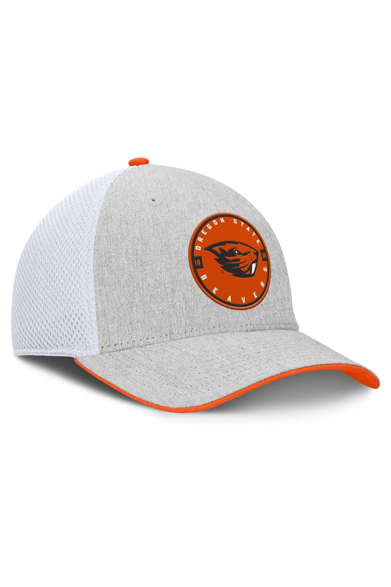 Men's Fanatics  Heather Gray Oregon State Beavers Trigger Flex Hat, Alternate, color, Heather Gray