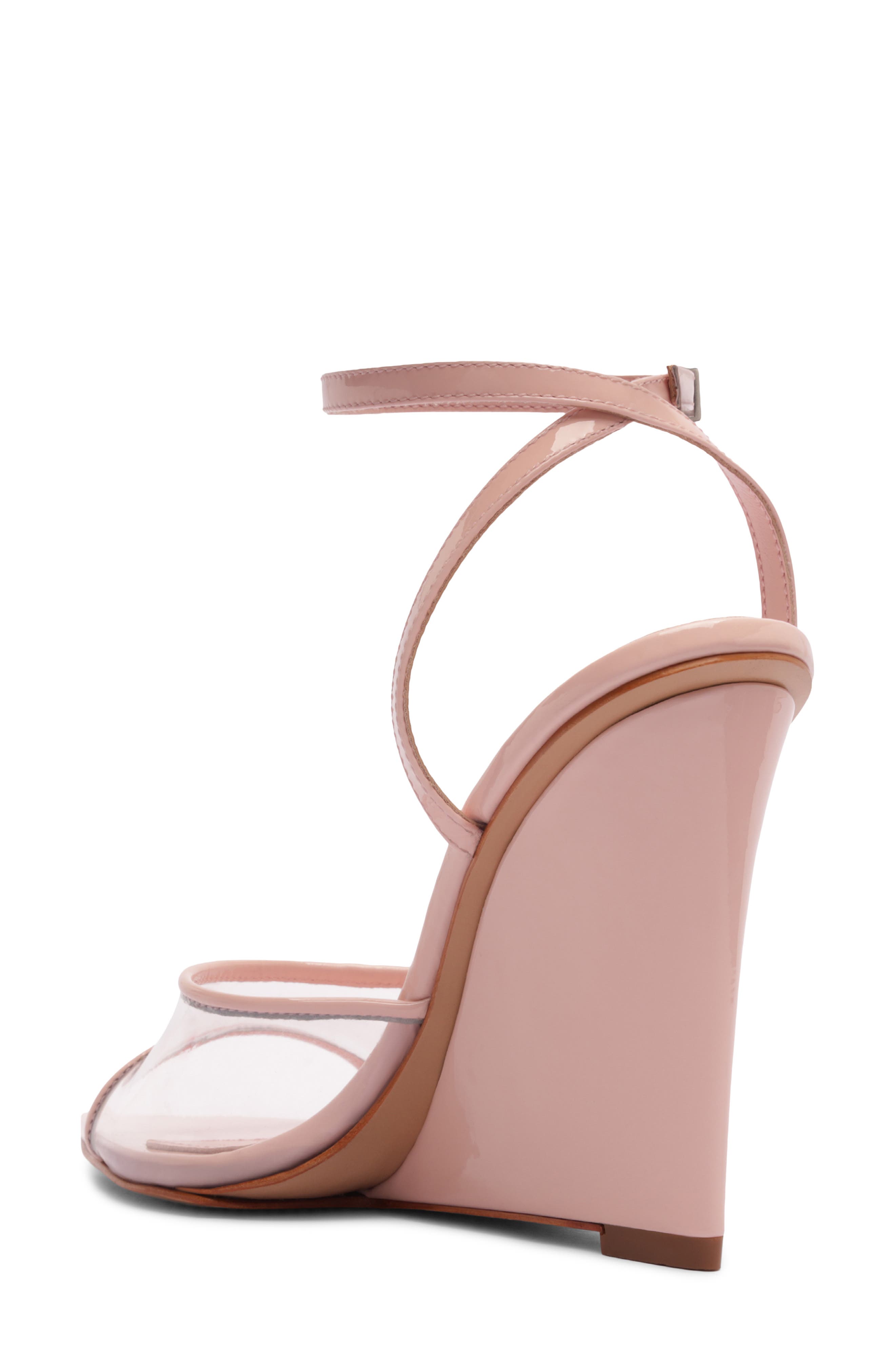 Elodie Ankle Strap Wedge Sandal, Alternate, color, COTTON CANDY