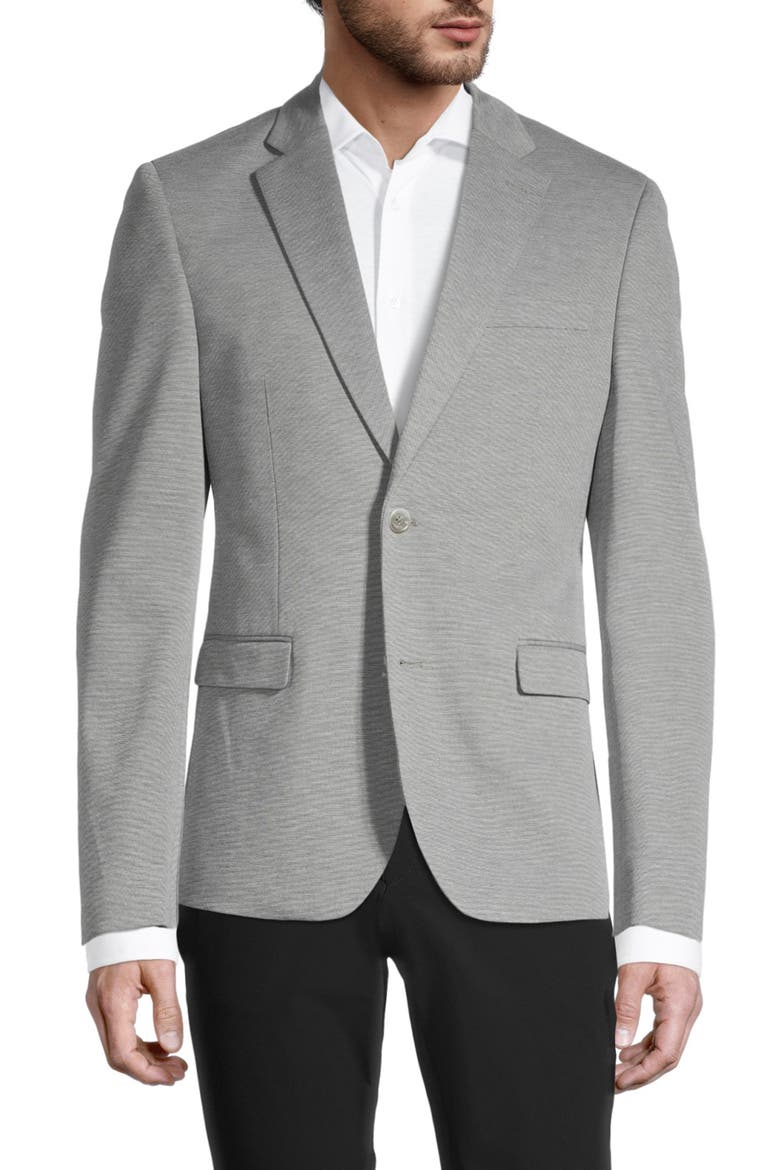Knit Blazer, Main, color, GREEN