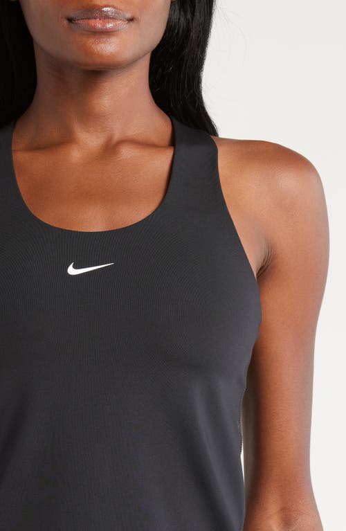 Nike Dri-fit Swoosh Bra Racerback Tank In Black