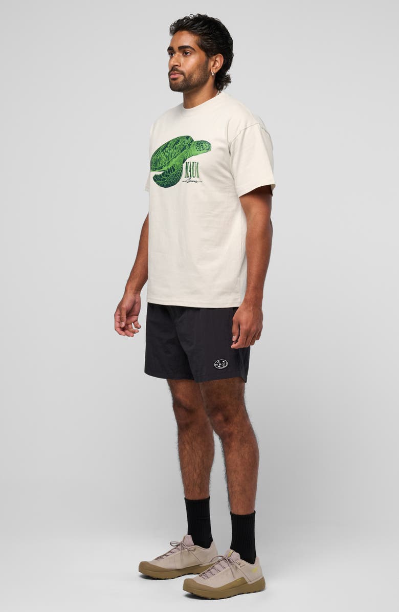 Maui & Sons Skyburn Adventure Drawstring Shorts, Alternate, color, Black