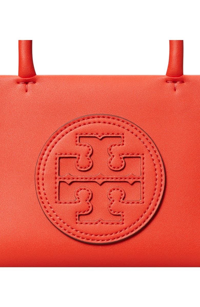 Tory Burch Mini Ella Bio Tote, Alternate, color, Poppy Red