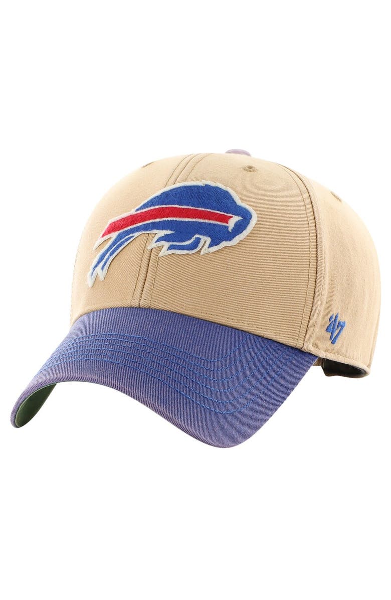 '47 Men's '47 Khaki/Royal Buffalo Bills Dusted Sedgwick MVP Adjustable Hat, Alternate, color, 