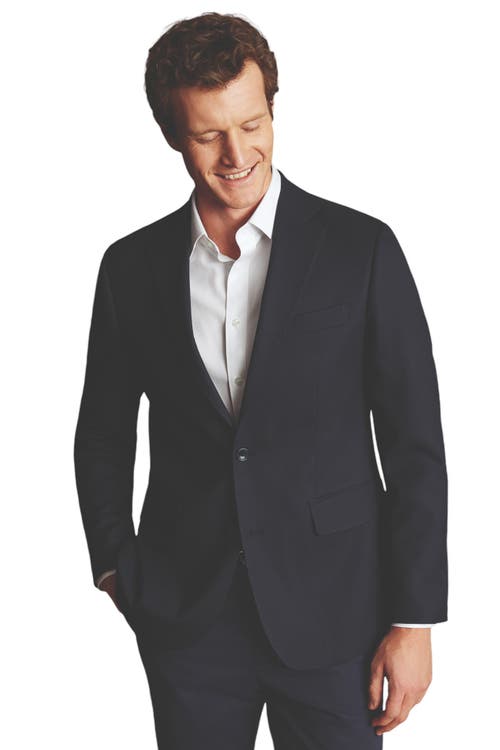 Charles Tyrwhitt Proper Blazer Slim Fit Jacket in Navy 