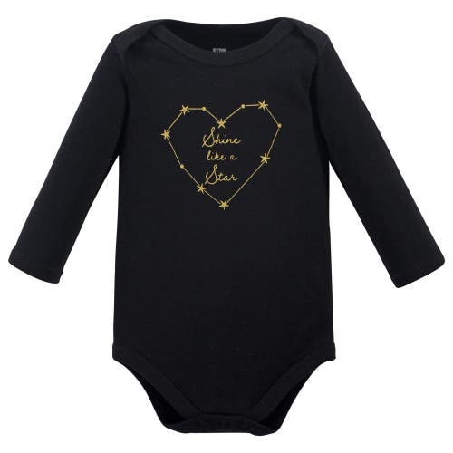 Hudson Baby Infant Breathable Cotton Long-sleeve Bodysuit Bundle 3 Count In Pink