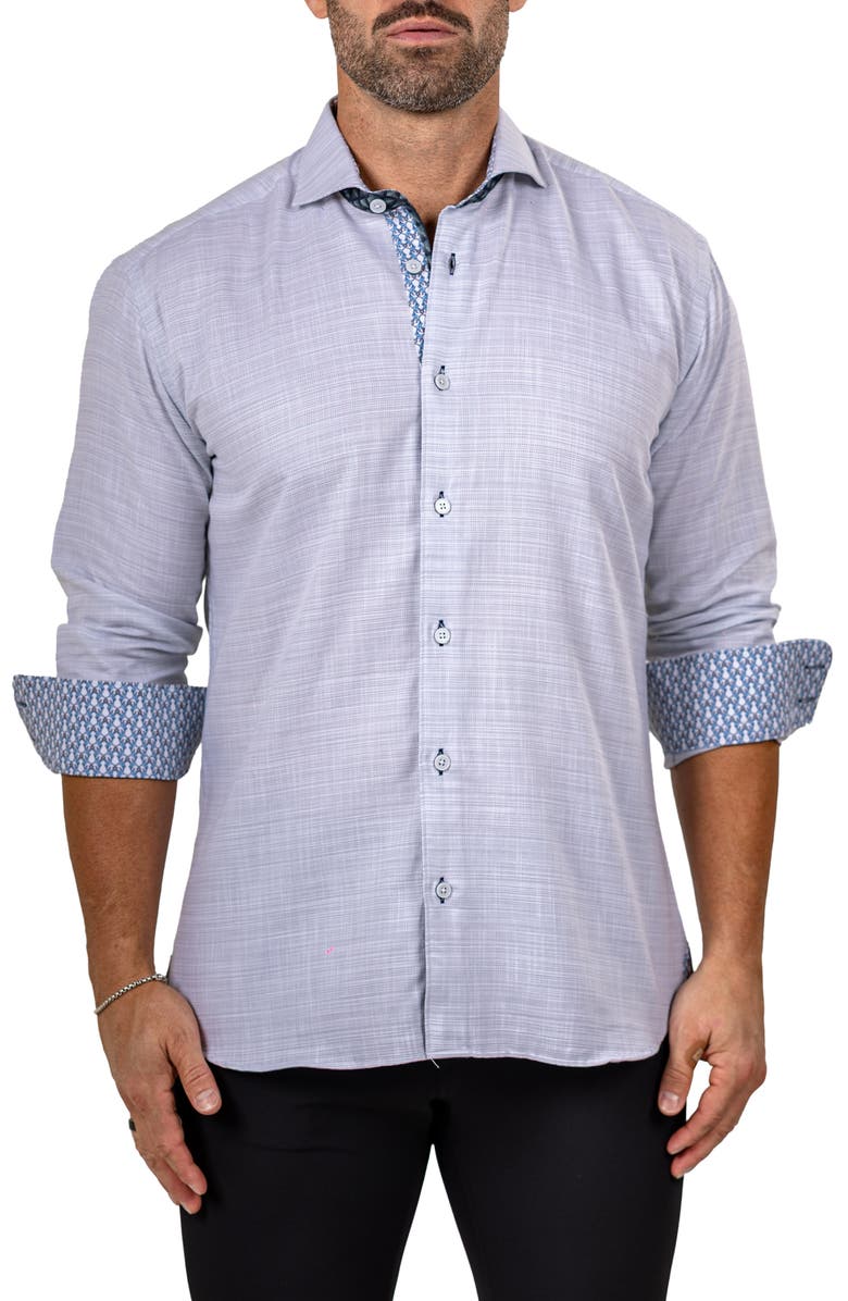 Maceoo Eins Marthy Cotton Button-Up Shirt, Alternate, color, 