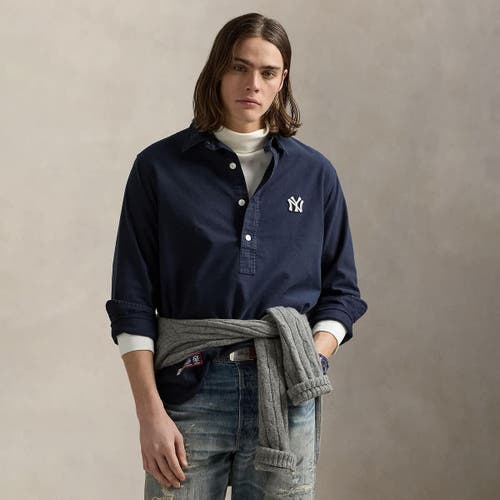 Polo Ralph Lauren Navy Yankees Oxford Shirt